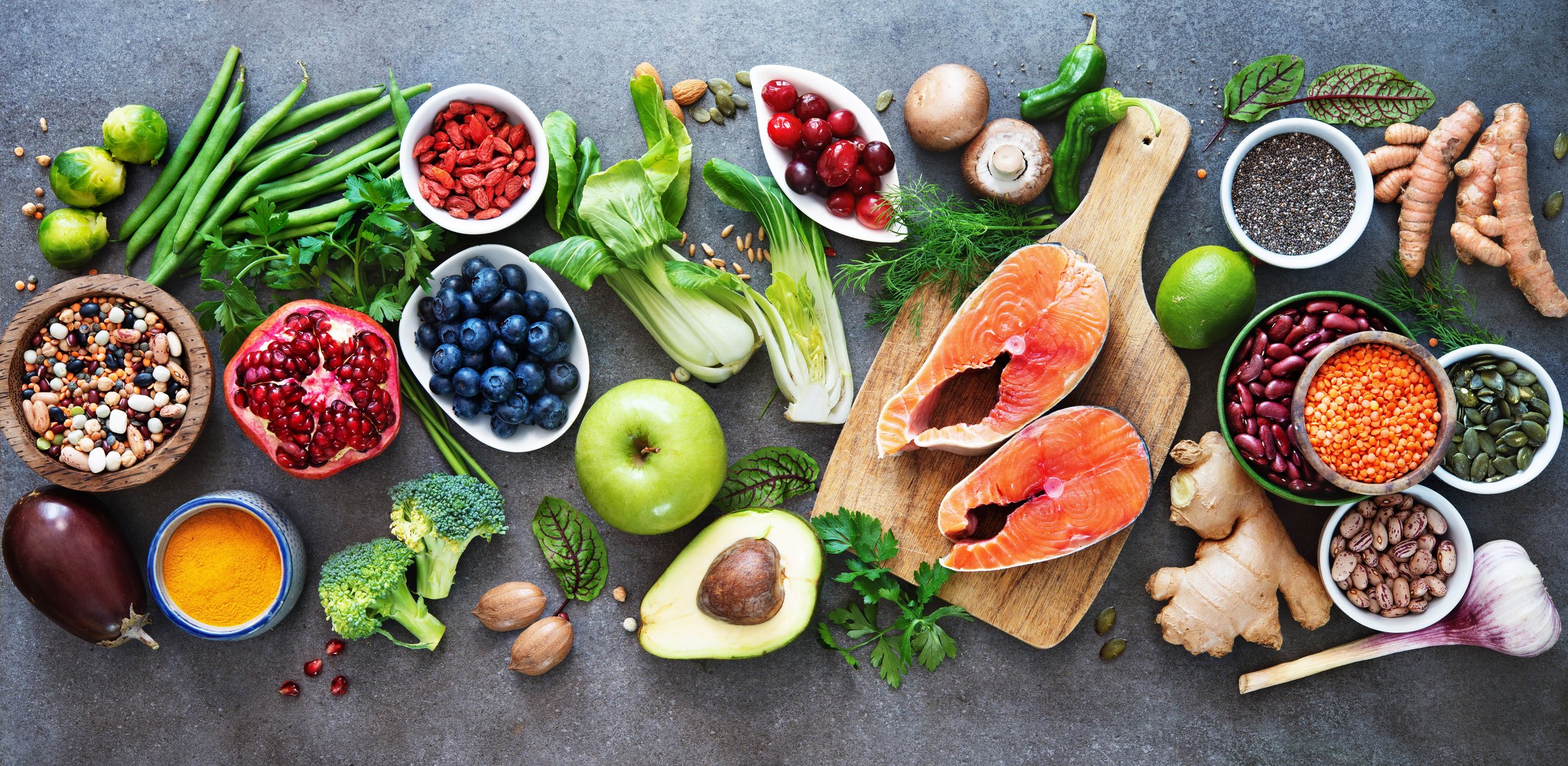 Set of various fresh exotic fruits